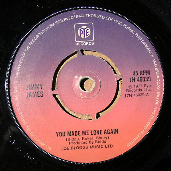 Jimmy James - You Made Me Love Again - Used Vinyl Record 7" image 1