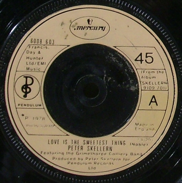 Peter Skellern - Love Is The Sweetest Thing - Used Vinyl Record 7" image 1