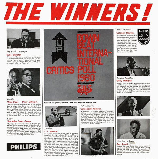 The Winners Of Down Beat's International Critics Poll 1960