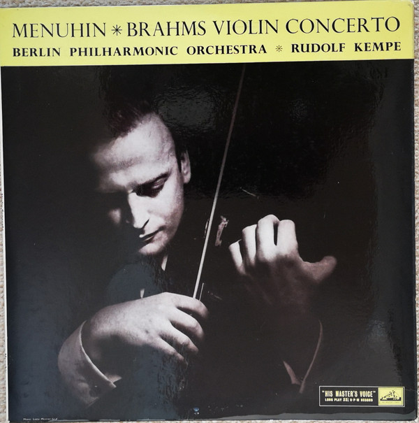 Yehudi Menuhin - Brahms Violin Concerto - Used Vinyl Record image 1