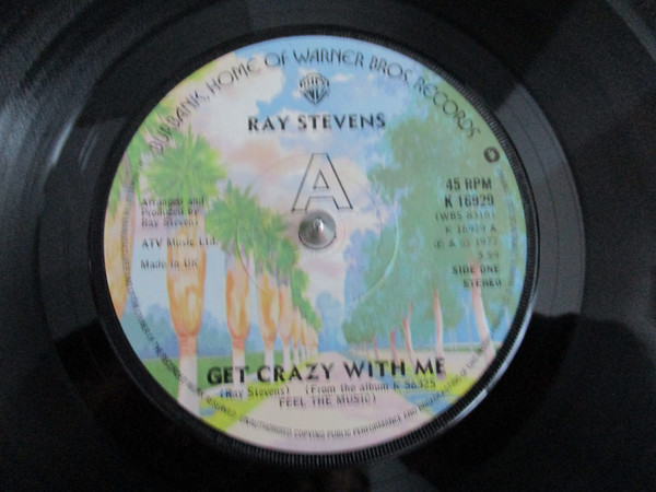 Ray Stevens - Get Crazy With Me - Used Vinyl Record 7" image 1
