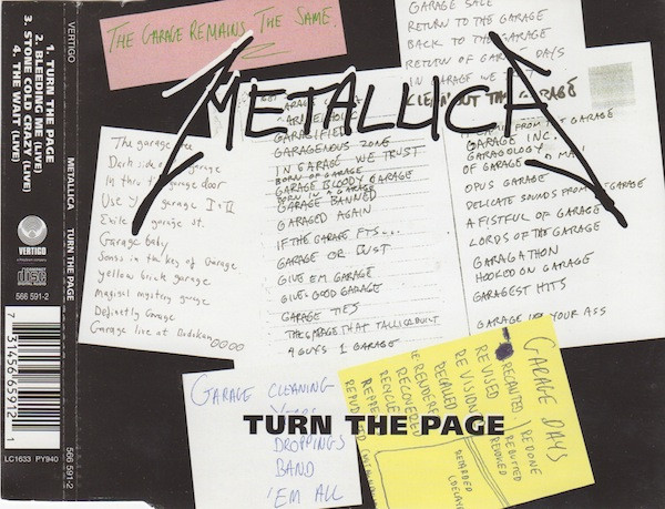 Metallica - Turn The Page - Used CD image 1
