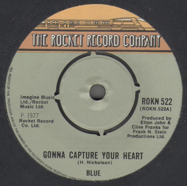 Blue - Gonna Capture Your Heart - Used Vinyl Record 7" image 1