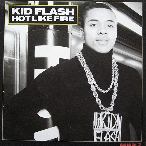 Kid Flash - Hot Like Fire - Used Vinyl Record 7" image 1