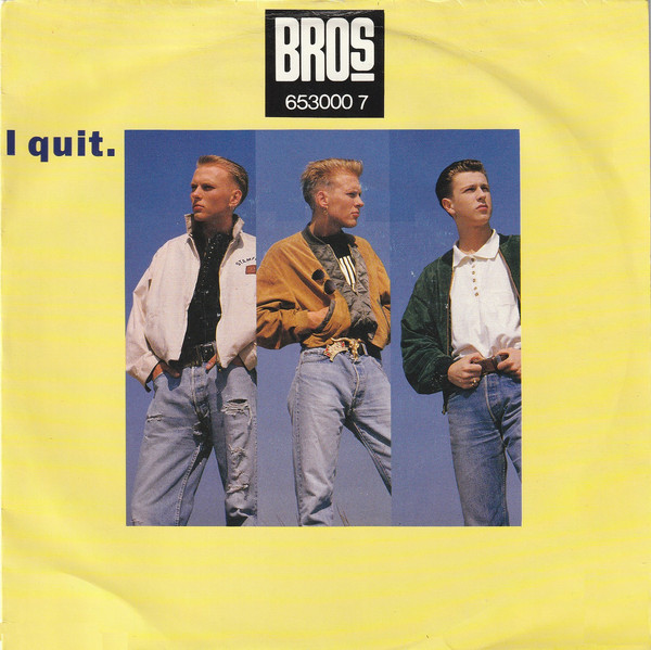 Bros - I Quit. - Used Vinyl Record 7" image 1