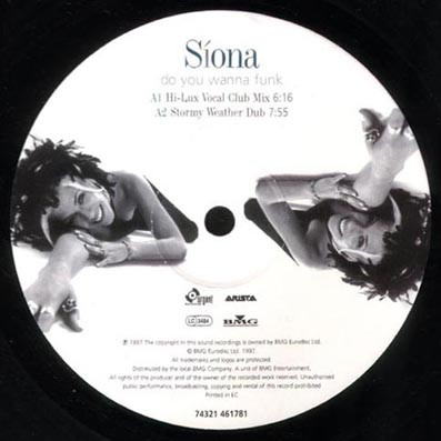 Siona - Do You Wanna Funk - Used Vinyl Record 12" image 1