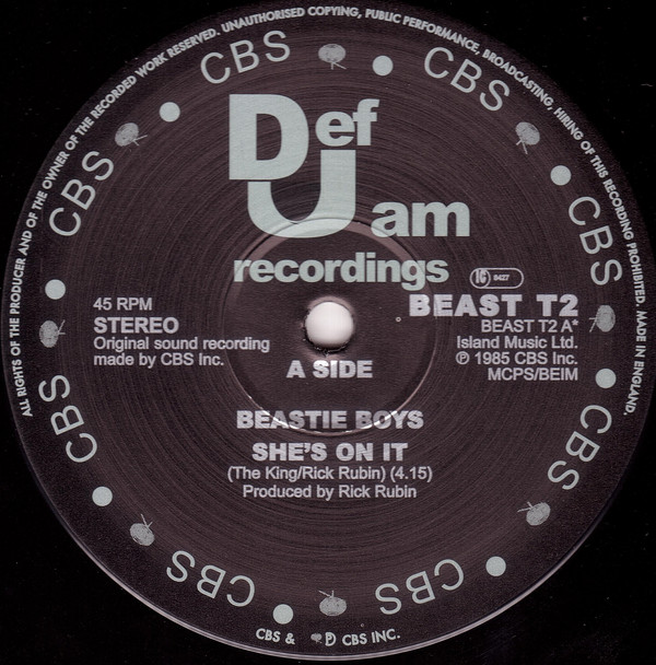 Beastie Boys - She's On It - Used Vinyl Record 12" image 1