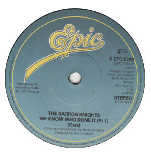 Barron Knights - We Know Who Done It (Pt 1) (Cars) - Used Vinyl Recor image 1