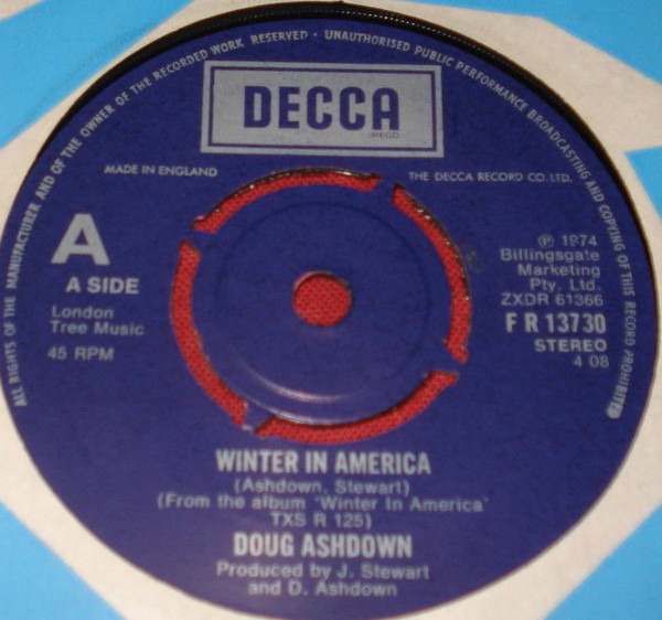 Doug Ashdown - Winter In America - Used Vinyl Record 7" image 1