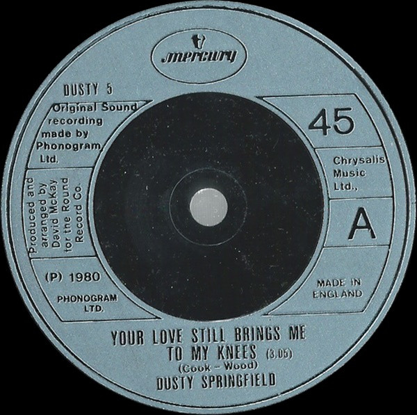 Dusty Springfield - Your Love Still Brings Me To My Knees - Used Vinyl image 1