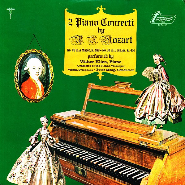 2 Piano Concerti By W. A. Mozart (No. 23 In A Major, K. 488 - No. 16 In D Major, K. 451)