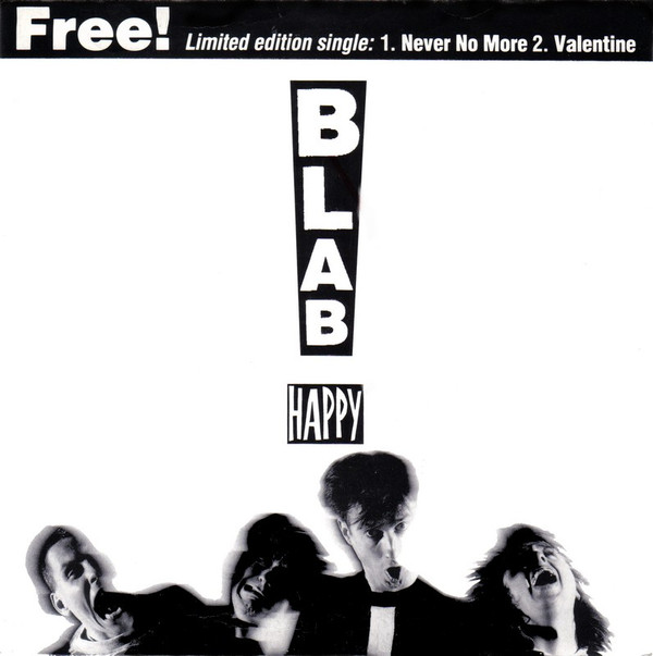 Blab Happy - Never No More / Valentine - Used Vinyl Record 7" image 1