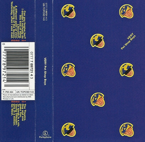 Pet Shop Boys - Very - Used Cassette