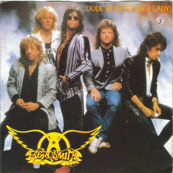Aerosmith - Dude (Looks Like A Lady) - Used Vinyl Record 7" image 1