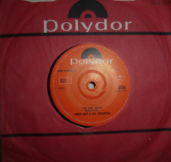 James Last - Last Waltz / Dimple - Used Vinyl Record 7" image 1