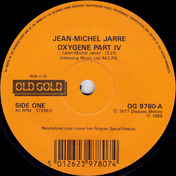 Jean-Michel Jarre - Oxygene Part IV / Equinoxe Part V - Used Vinyl Re image 1