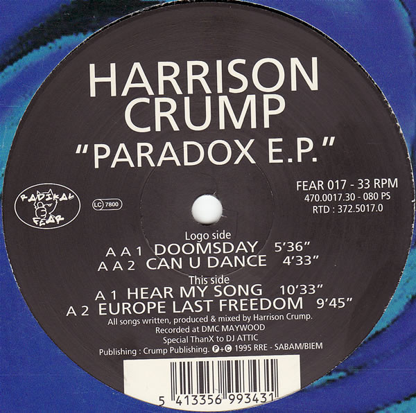 Harrison Crump - Paradox E.P. - Used Vinyl Record 12" image 1