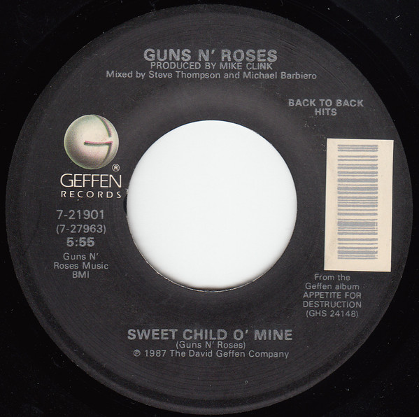 Guns N' Roses - Sweet Child O' Mine / Welcome To The Jungle - Used Vi image 1