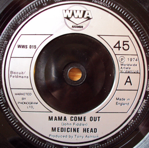 Medicine Head - Mama Come Out - Used Vinyl Record 7" image 1