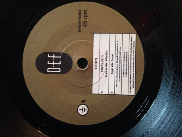 Eskimos & Egypt - Don't You Do It! - Used Vinyl Record 7" image 1
