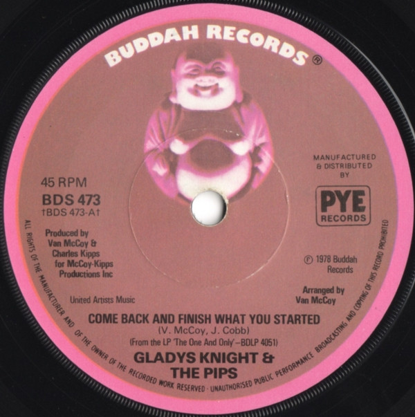 Gladys Knight And Th - Come Back And Finish What You Started - Used V image 1