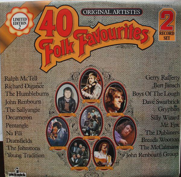 Various - 40 Folk Favourites - Used Vinyl Record image 1