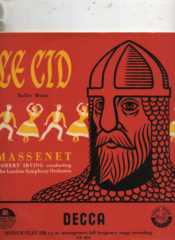 Jules Massenet - Le Cid-Ballet Music - Used Vinyl Record 10" image 1