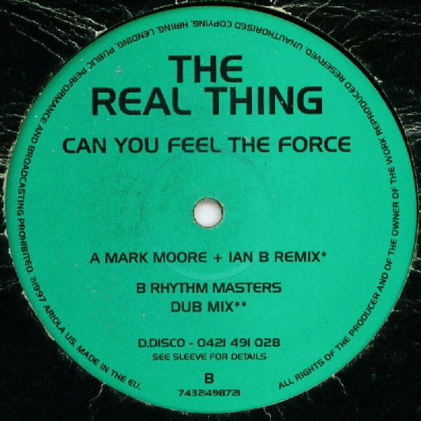 Real Thing - Can You Feel The Force - Used Vinyl Record 12" image 1