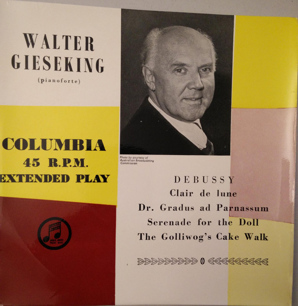 Walter Gieseking - Debussy - Used Vinyl Record 7" image 1
