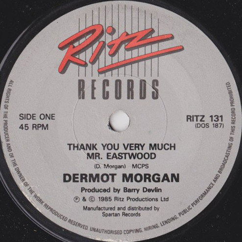 Dermot Morgan - Thank You Very Much Mr. Eastwood - Used Vinyl Record image 1