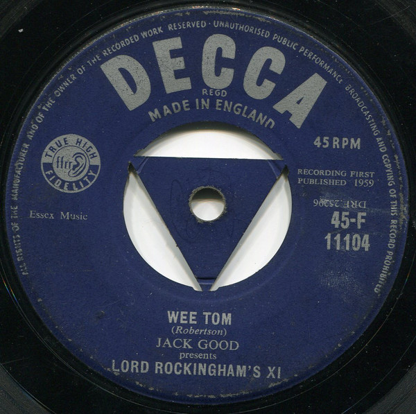 Lord Rockingham's XI - Wee Tom - Used Vinyl Record 7" image 1