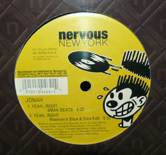 Jonah - Yeah...Right (Remixes) - Used Vinyl Record 12" image 1