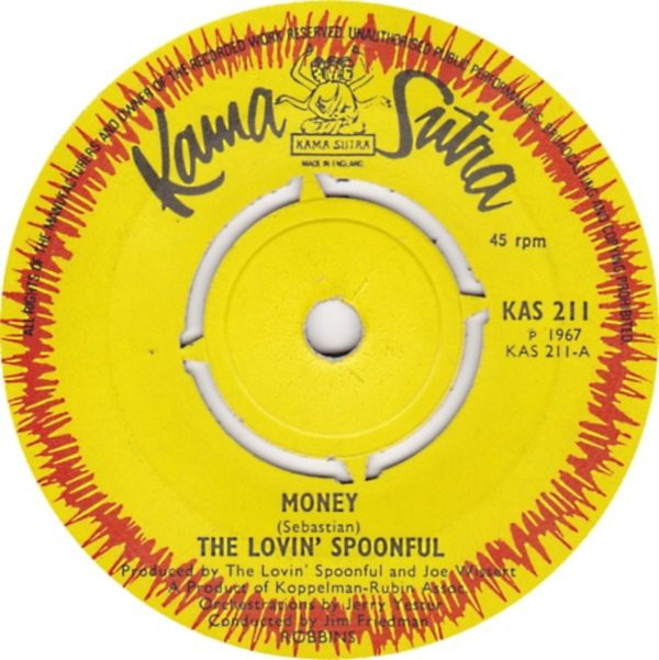 Lovin' Spoonful - Money - Used Vinyl Record 7" image 1