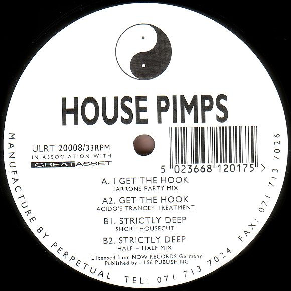 House Pimps - Get The Hook - Used Vinyl Record 12" image 1