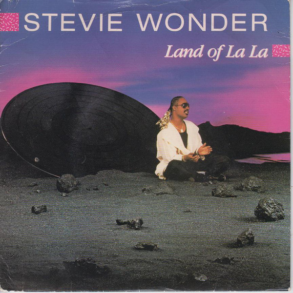 Stevie Wonder - Land Of La La - Used Vinyl Record 7" image 1