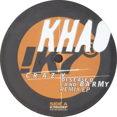 Khao - Crazy Diseased And Barmy Remix EP - Used Vinyl Record 12" image 1