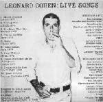 Leonard Cohen - Live Songs - Used Vinyl Record image 1