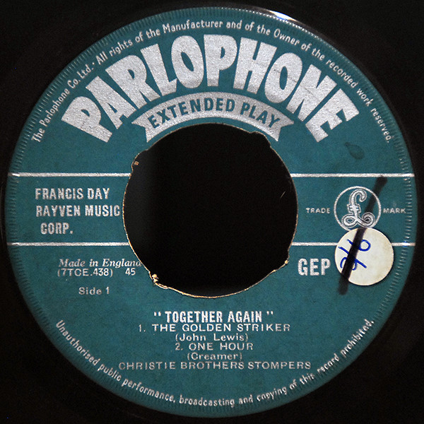 Christie Brothers St - Together Again - Used Vinyl Record 7" image 1