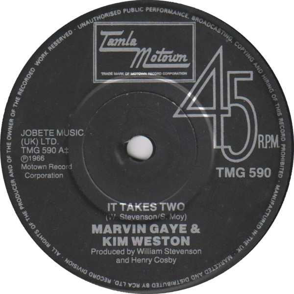 Marvin Gaye - It Takes Two - Used Vinyl Record 7" image 1