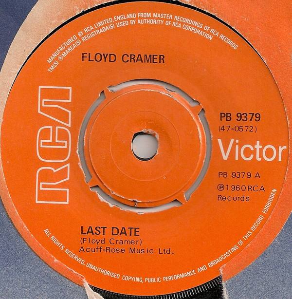 Floyd Cramer - Last Date / San Antonio Rose - Used Vinyl Record 7" image 1