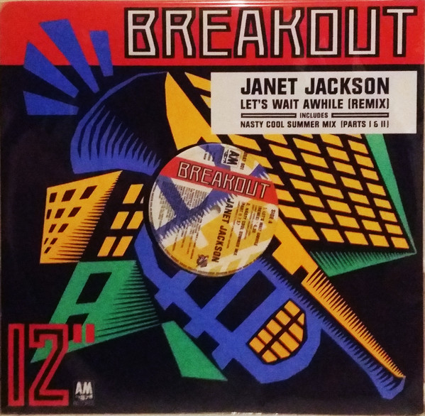 Janet Jackson - Let's Wait Awhile - Used Vinyl Record 12" image 1