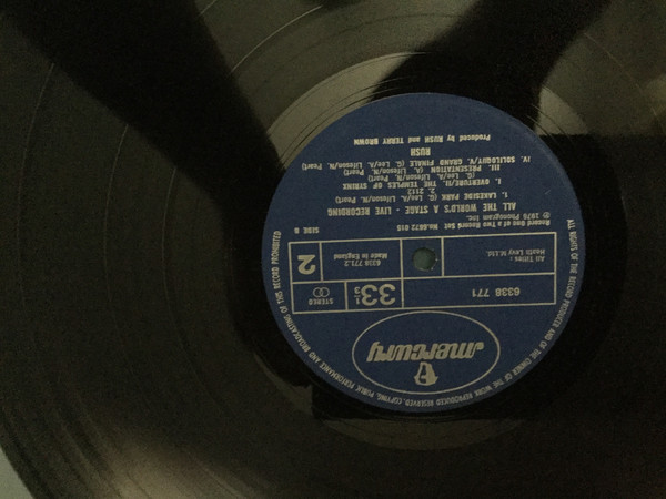 Rush - All The World's A Stage - Used Vinyl Record image 1