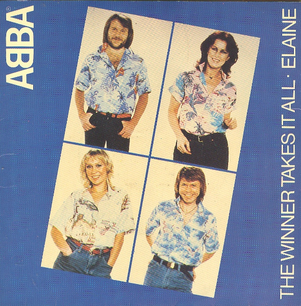 ABBA - Winner Takes It All / Elaine - Used Vinyl Record 7" image 1