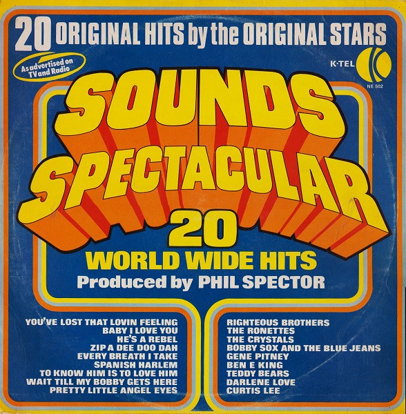 Various - Sounds Spectacular 20 World Wide Hits - Used Vinyl Record image 1