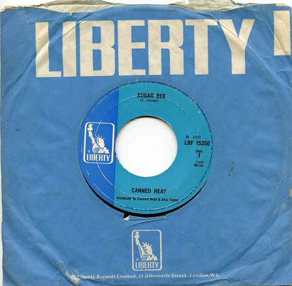 Canned Heat - Sugar Bee - Used Vinyl Record 7" image 1