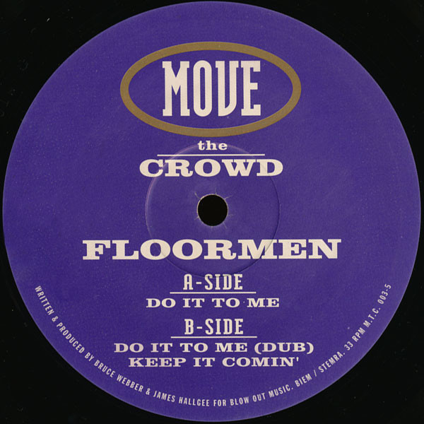Floormen - Do It To Me - Used Vinyl Record 12" image 1