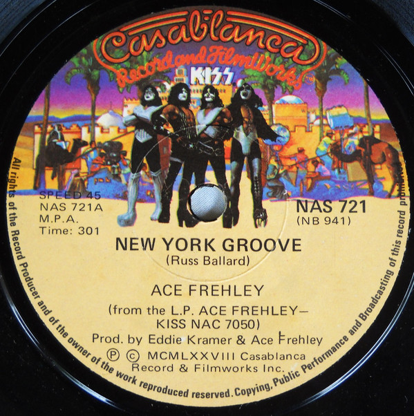 Ace Frehley - New York Groove - Used Vinyl Record 7" image 1