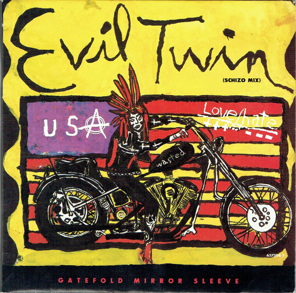 Love/Hate - Evil Twin (Schizo Mix) - Used Vinyl Record 7" image 1