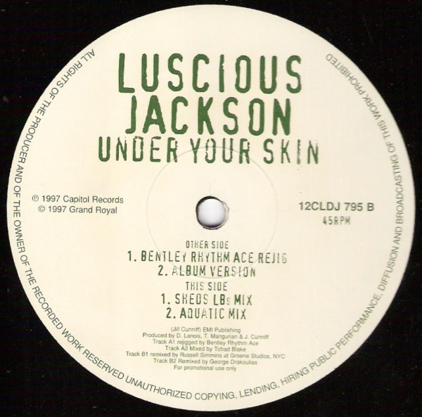 Luscious Jackson - Under Your Skin - Used Vinyl Record 12" image 1