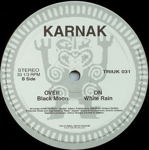 Karnak - Black Moon / White Rain - Used Vinyl Record 12" image 1